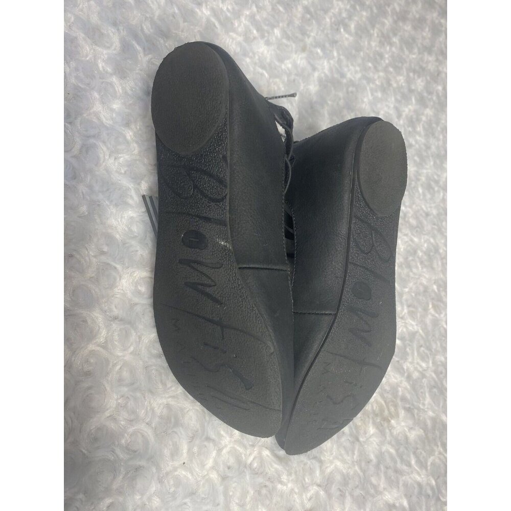 Blowfish Size 4 Gladiator Style Black Flat Shoes Girls - Picture 7 of 8